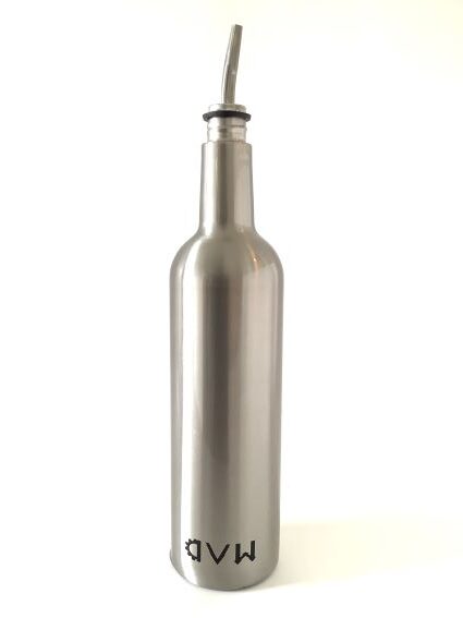 Stainless Steel Bar Store and Pour Bottle with a liquor pourer
